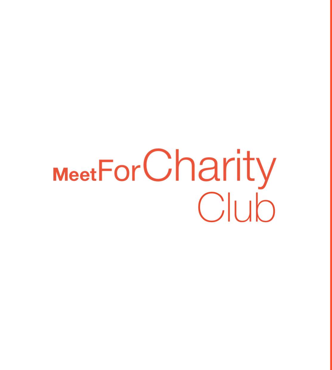Стань первым членом клуба Meet For Charity!