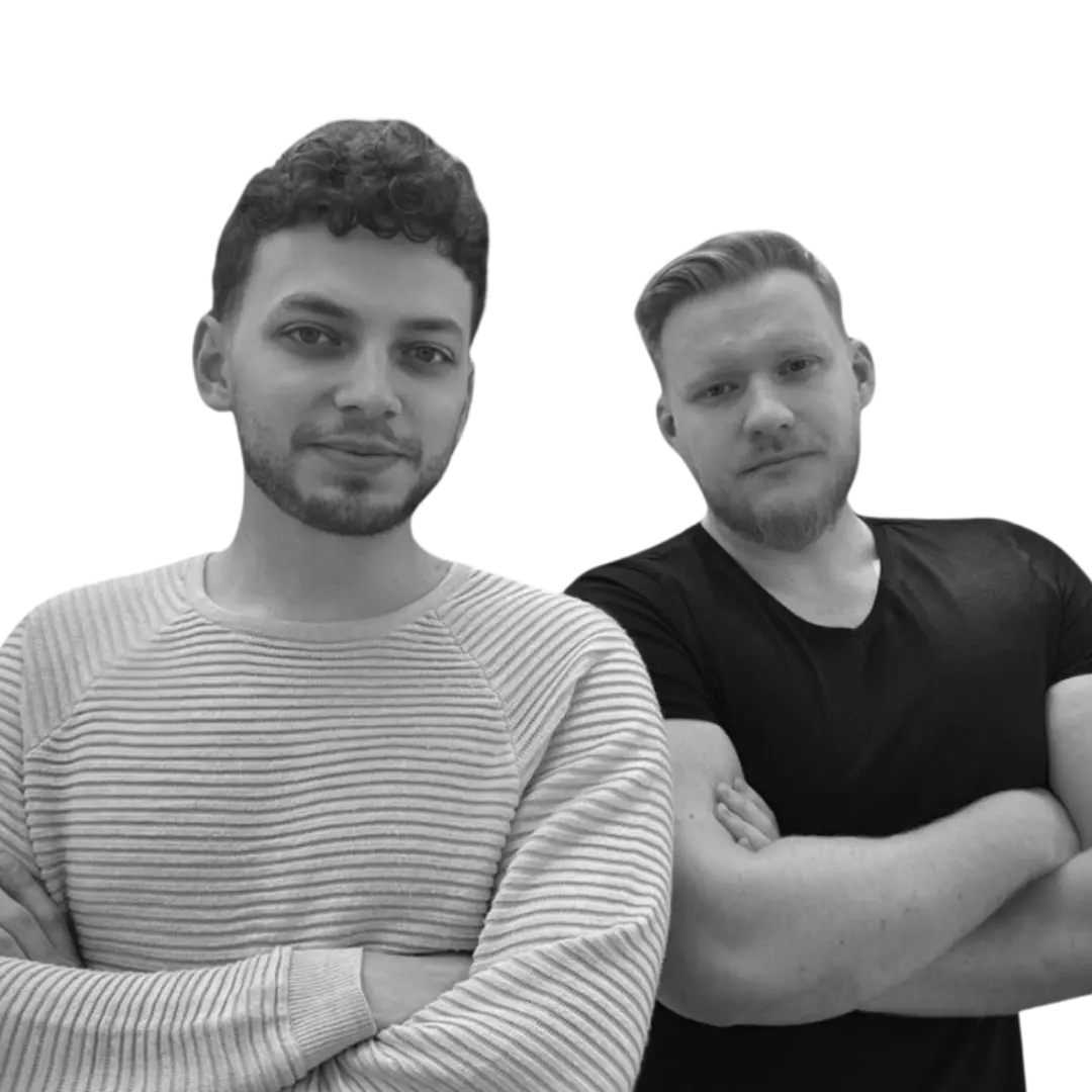 Артем Бакрадзе и Егор Изгаршев, сооснователи стартапов Medframe и SalesDriver